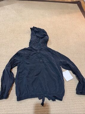 Girls Bella Dahl Girl Hooded Black Pullover